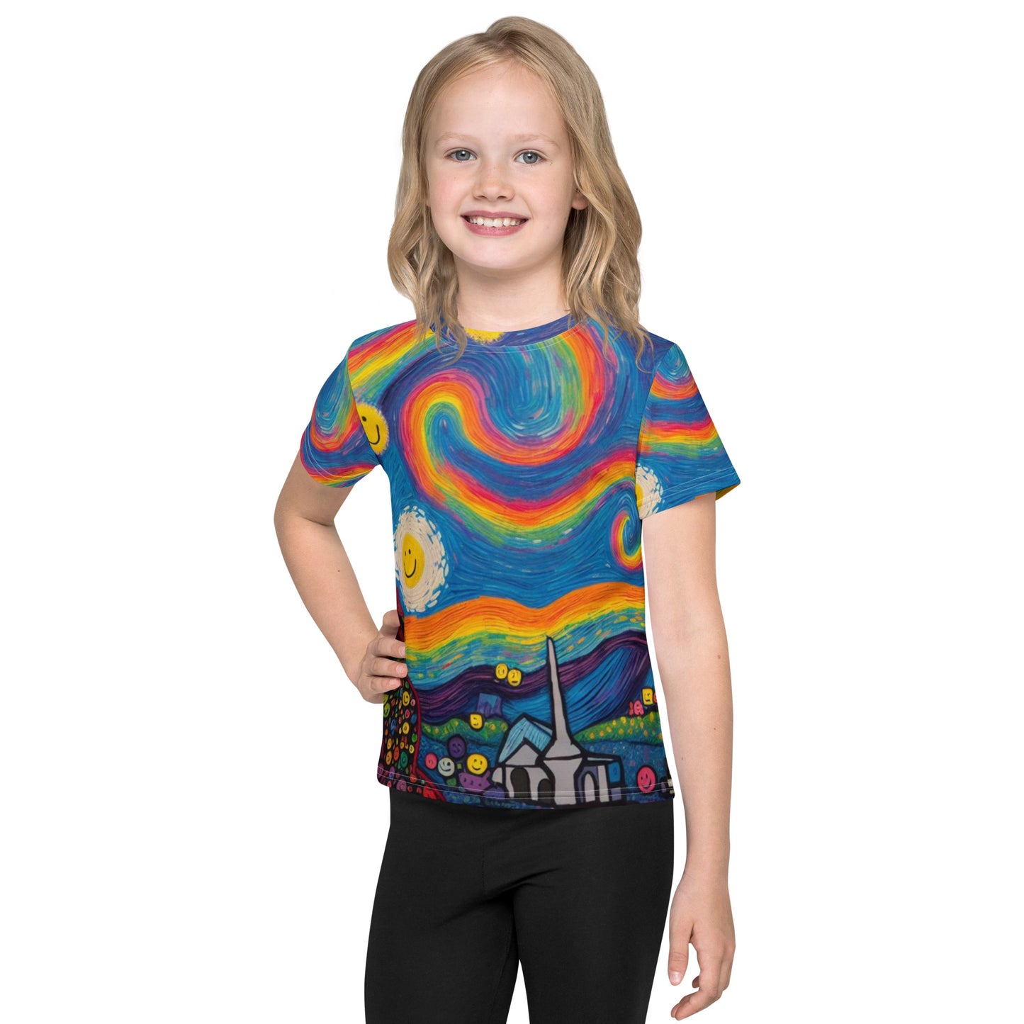 Happy Van Gogh Kids Shirt