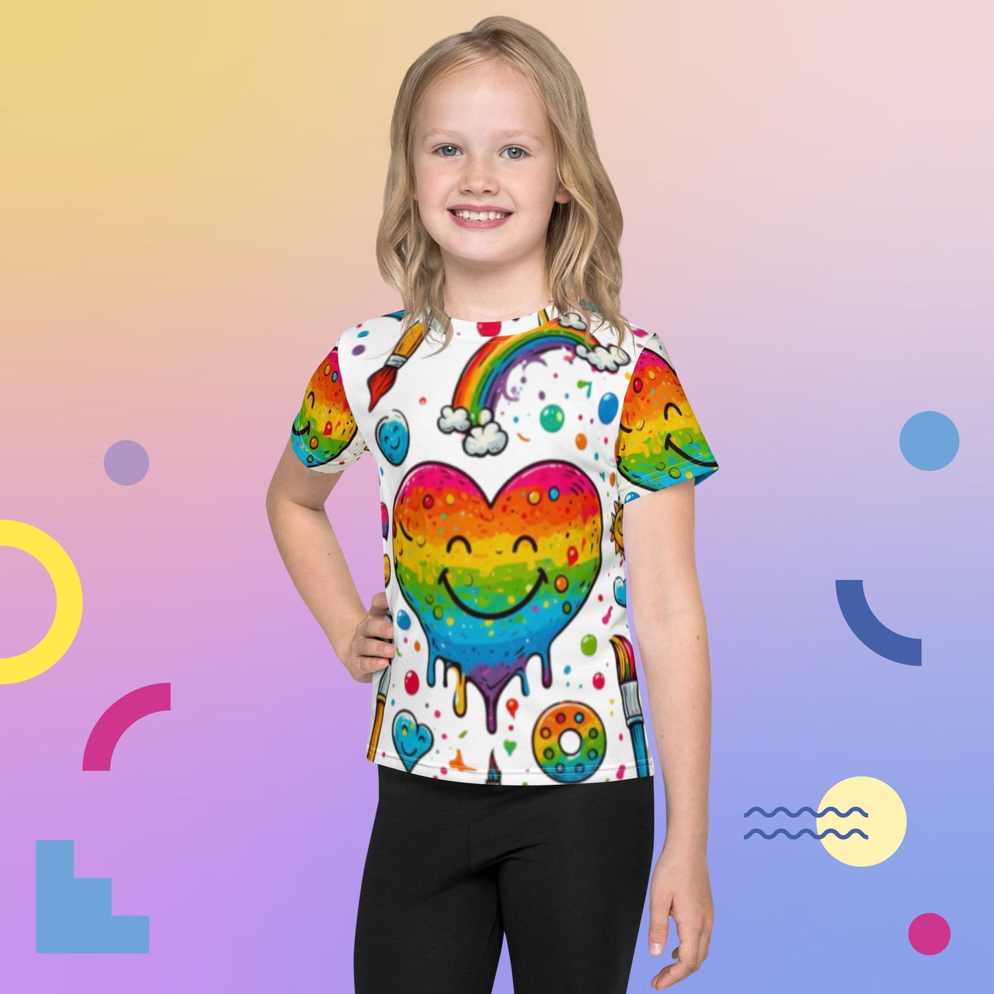 Messy Art  Kids crew neck t-shirt