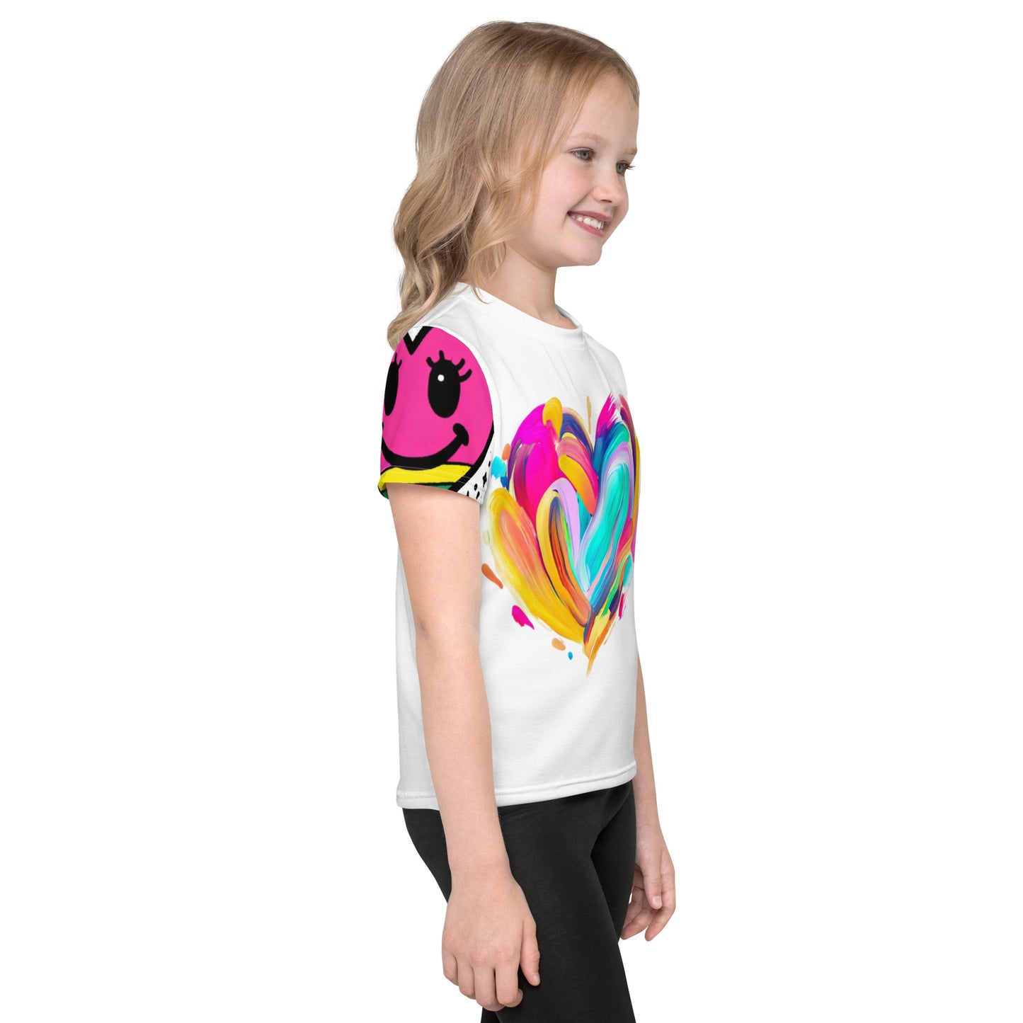 Heart Brushed Smiles Kids crew neck t-shirt