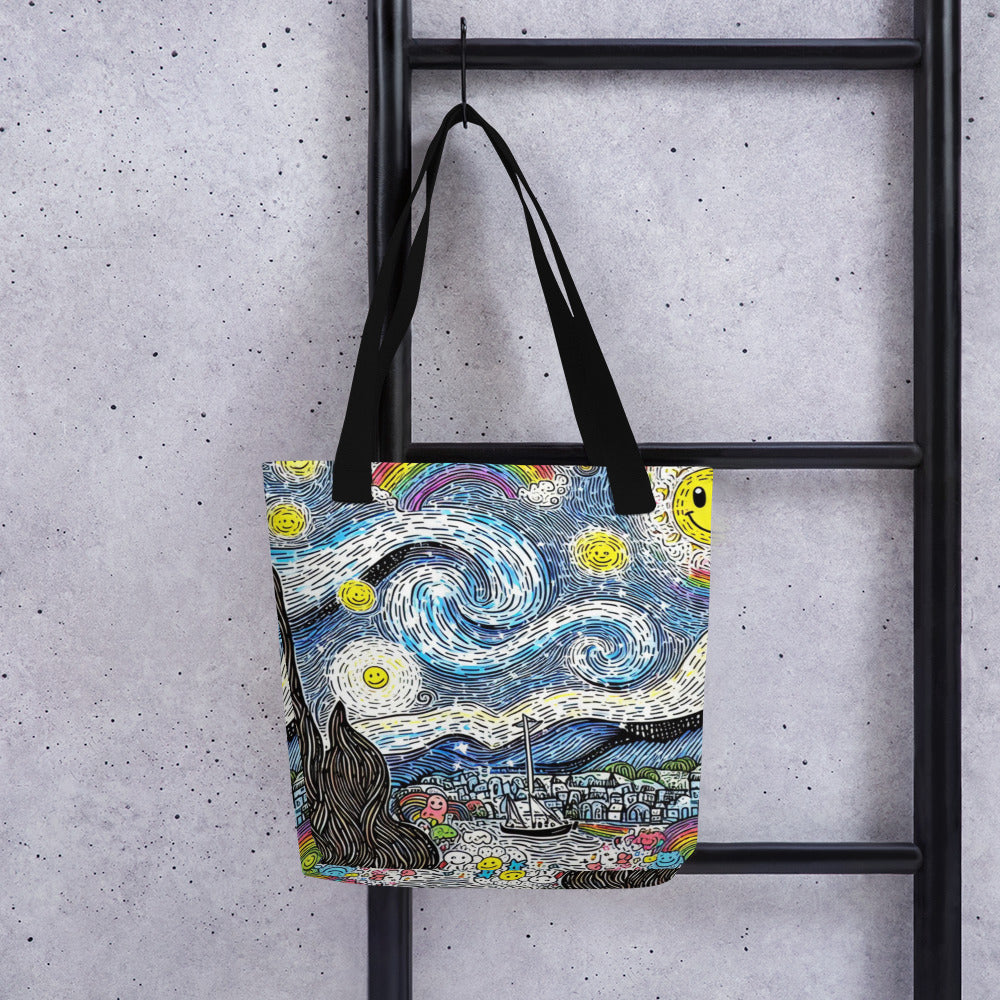 Doodled Van Gogh Tote bag