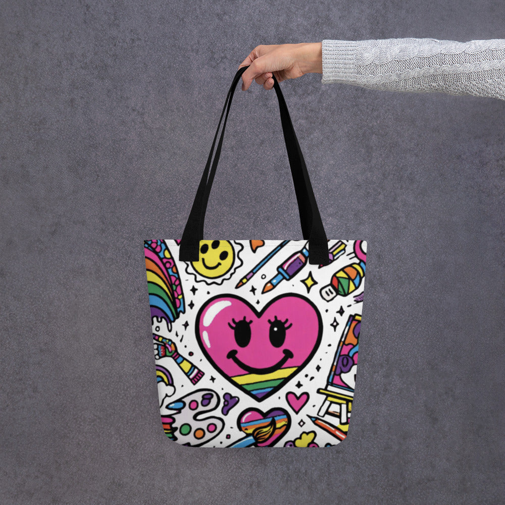 Happy Heart Tote bag