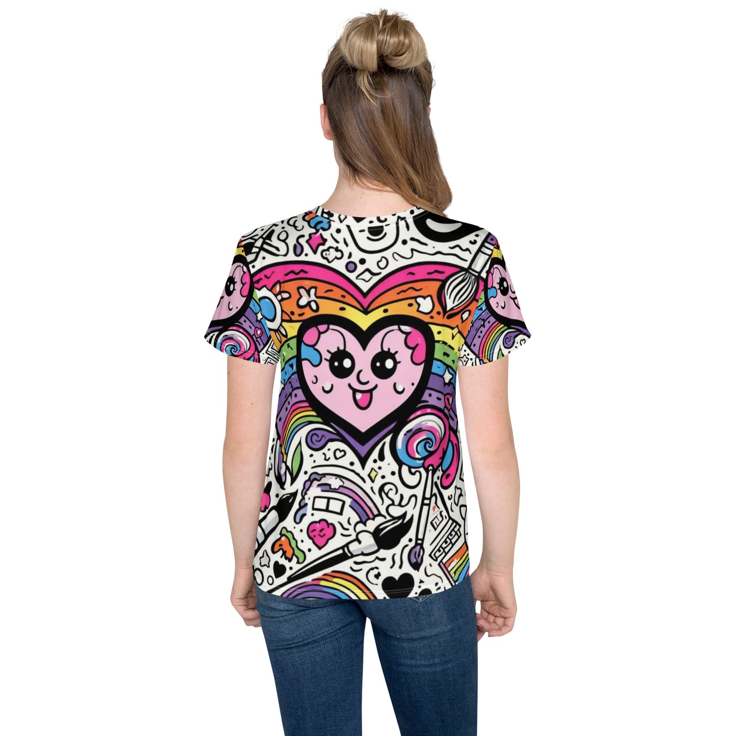 Paint Your Heart Out Youth crew neck t-shirt