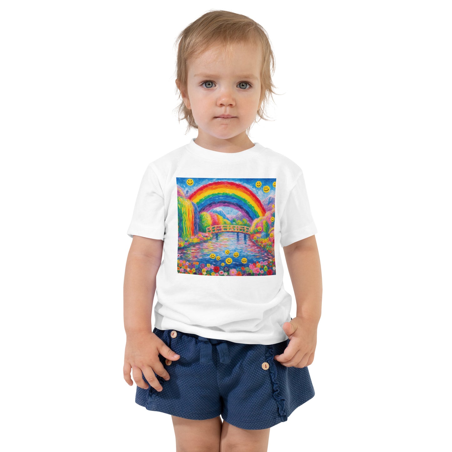 Smiley Monet Toddler Short Sleeve Tee