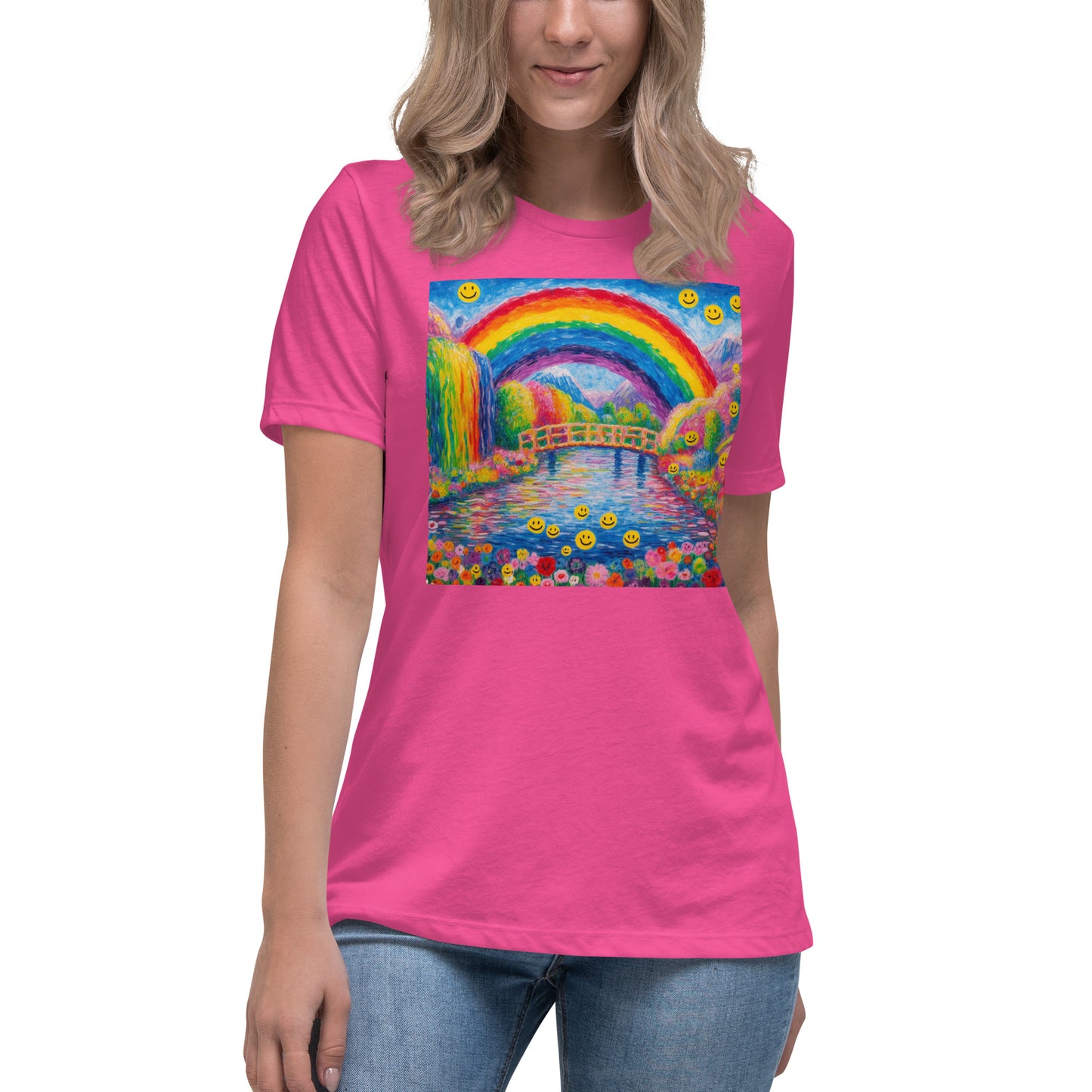 Smiley Monet Women's Relaxed T-Shirt