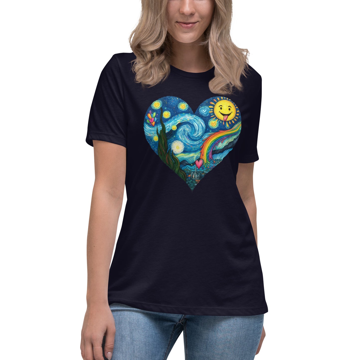 We Heart Van Gogh Women's Relaxed T-Shirt