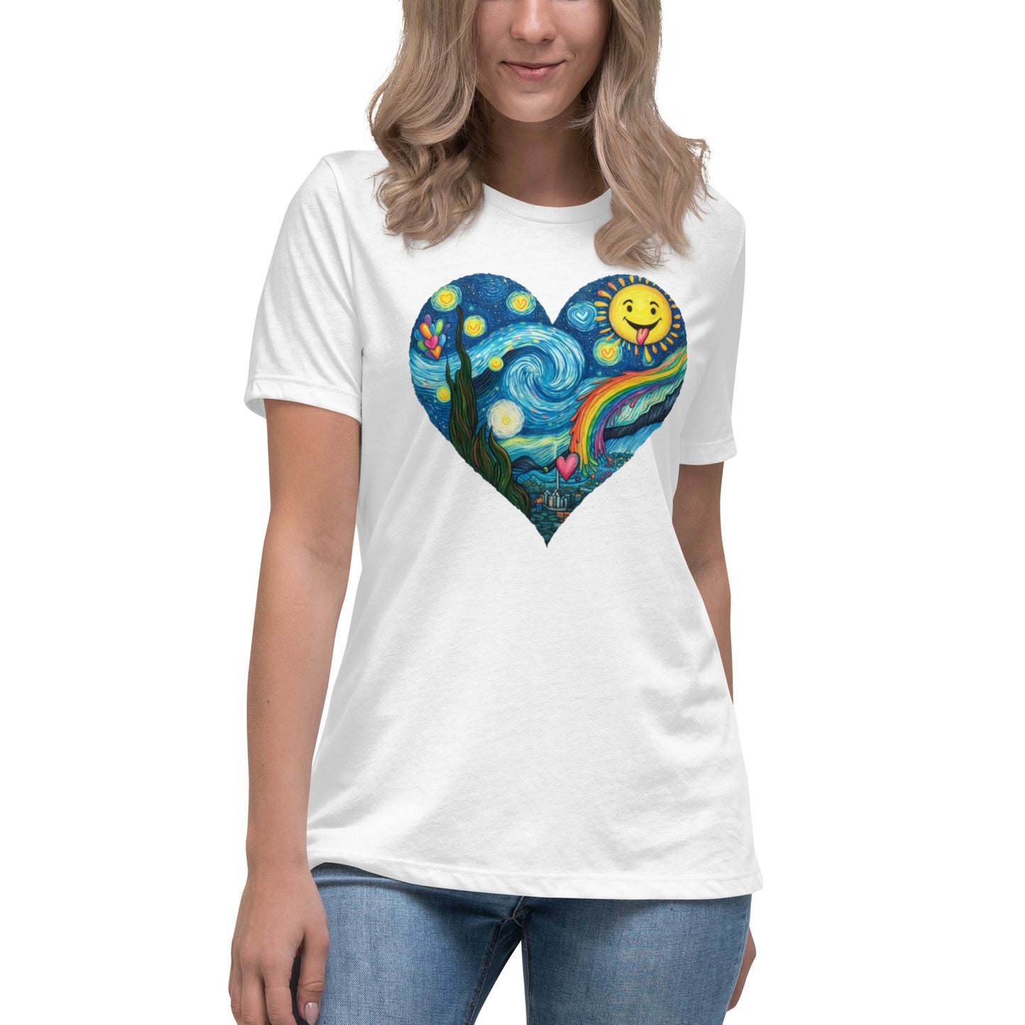 We Heart Van Gogh Women's Relaxed T-Shirt