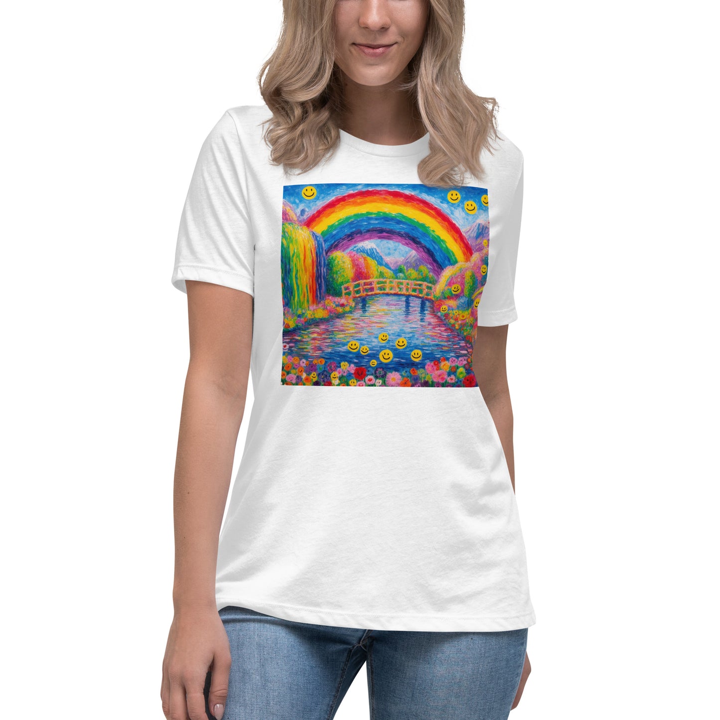 Smiley Monet Women's Relaxed T-Shirt