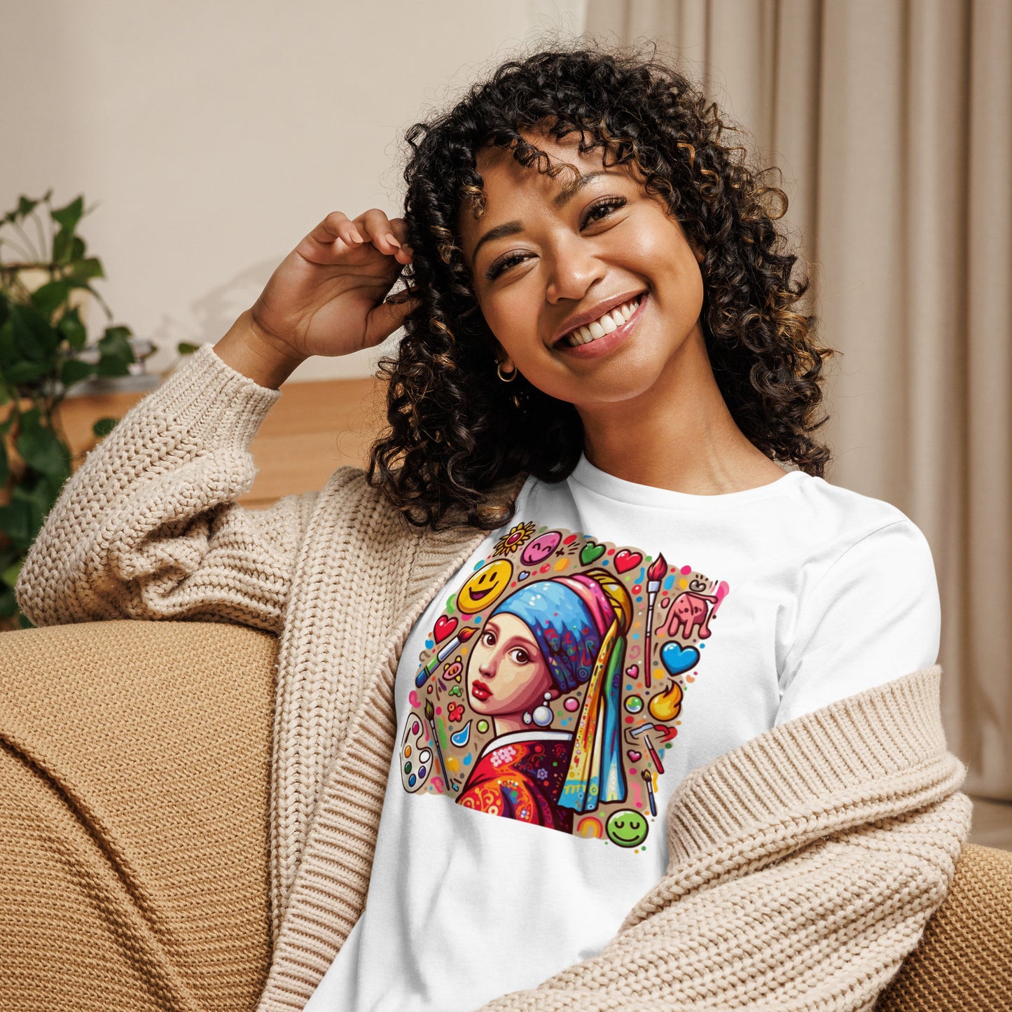 The Girl with the Pearl Earring Women's Relaxed T-Shirt