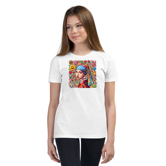 Girl with the Pearl Earring Youth Short Sleeve T-Shirt